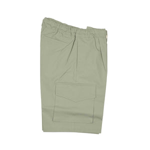 AAtrio drawstring easy shorts in sage green cotton ripstop