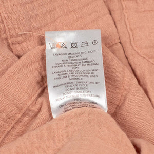 Aambala short sleeve pocket shirt in washed brick gauzy cotton