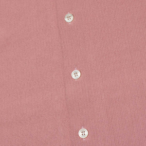 Aars short sleeve knit shirt in pink cotton