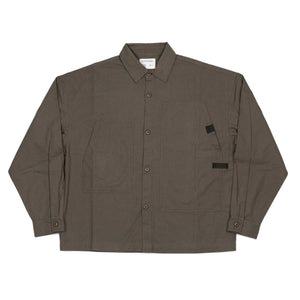 Exclusive Research shirt in Morel cotton ripstop (10th anniversary capsule)