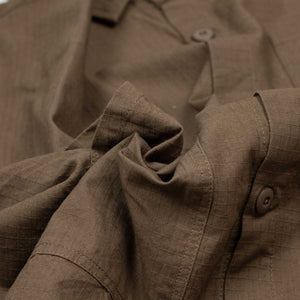 Research shirt in Chestnut cotton ripstop