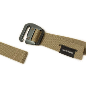 Webbing belt in tan nylon