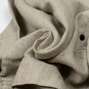 Earth\Studies SS26 Snap smock in natural wool and linen – No Man