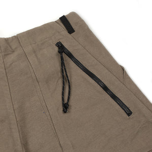 Trail pants in muted khaki cotton handspun khadi