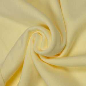 Short sleeve knit t-shirt in lemon cream