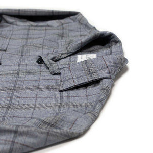 Meydan releaxed shirt jacket in "Sky Check" wool