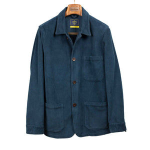 Portuguese Flannel Labura Chore Coat in Navy Cotton Corduroy M