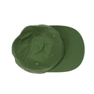 6-panel baseball cap in army green combed chino