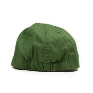 6-panel baseball cap in army green combed chino