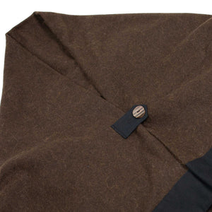 Wrap blanket in brown wool