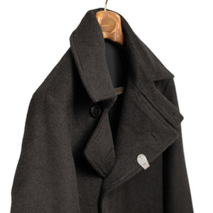 Frank Leder FW25 Archive Edition Long Great Coat in black Bavarian