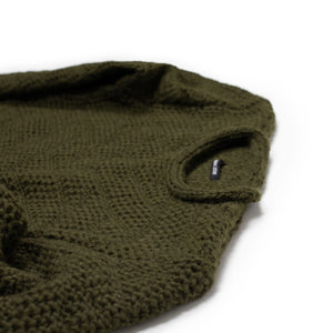 トップス 00s FRANK LEDER switching wool knit Frank Leder FW26 Rolled edge collar handknit sweater in switchback