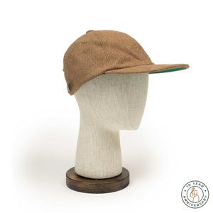 Exclusive baseball cap in brown brushed cotton melton [10th anniversary capsule]