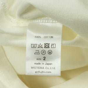 Kimono sleeve t-shirt in off-white cotton (restock)