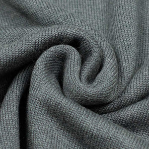 Rollneck sweater in grigio grey superfine merino wool (restock)