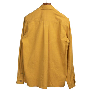 Field shirt in miel hand-loomed cotton