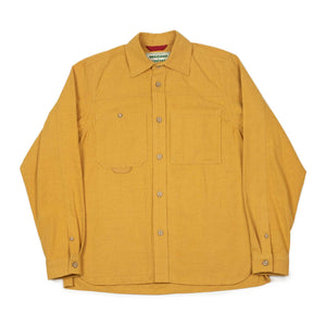 Field shirt in miel hand-loomed cotton