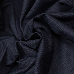 Molded jacket in navy linen and rayon