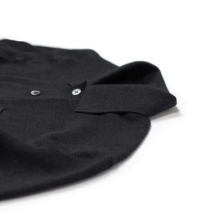 【美品】BRIEFING TRAVEL KNIT POLO サイズM Ikiji FW25 Molded knit polo in black silk and wool mix – No Man