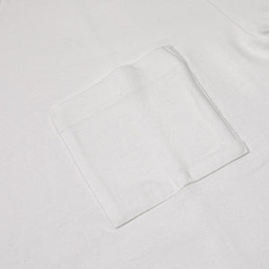 Ikiji SS26 Short sleeve pocket tee in neppy white cotton – No Man