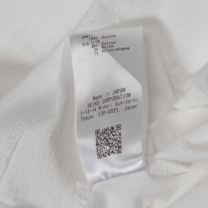 Ikiji SS26 Short sleeve pocket tee in neppy white cotton – No Man