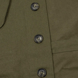 Jungle jacket in olive British cotton canvas