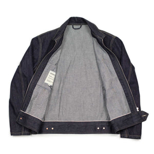 Workwear jacket in indigo Japanese cotton denim