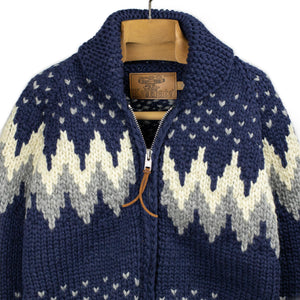 トップス  Kanata Handknitted Cowichan Eagle Cowichan Indian Canada Hand Knit Wool Cardigan Eagle Sweater