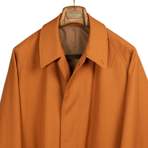 Kaptain Sunshine Walker Coat in burnt orange wool and cotton