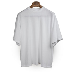 Kaptain Sunshine FW26 Half sleeve t-shirt in white mini terry