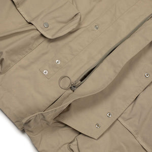 Hunter Jacket in sand beige polyester cotton