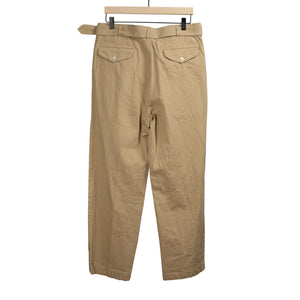 Kaptain Sunshine SS26 Belted Riviera trousers in beige cotton