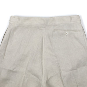 Kaptain Sunshine SS26 Gurkha shorts in ash grey linen and silk