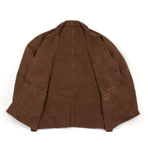 KAPTAIN SUNSHINE Jacket ブラウン ガーメントダイ 無双 Kaptain Sunshine SS26 Hunt Jacket in brown garment dyed cotton