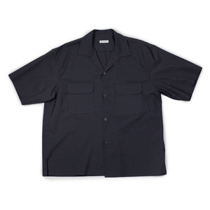 Kaptain Sunshine SS26 Short sleeve open collar shirt in brown
