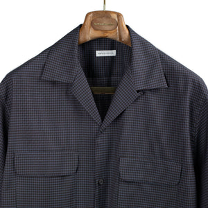 Kaptain Sunshine SS26 Short sleeve open collar shirt in brown