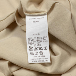 Kaptain Sunshine SS26 Short sleeve skipper shirt in almond Super