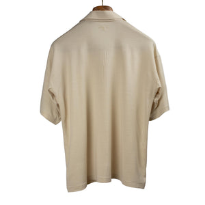 Kaptain Sunshine SS26 Short sleeve skipper shirt in almond Super
