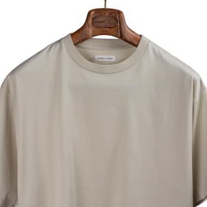 Kaptain Sunshine SS26 Short sleeve t-shirt in almond Suvin cotton