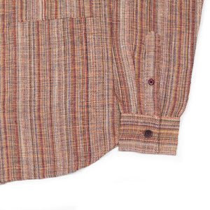 Alok shirt in multi color striated handloom cotton