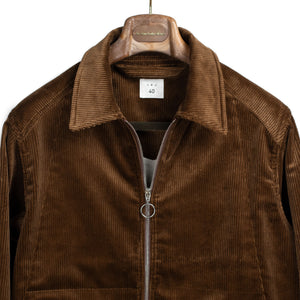 LEJ FW25 Cinch Back Blouson in tobacco cotton corduroy – No Man