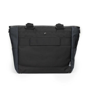 Rise V2 two-way travel tote bag in navy blue MASTERTEX-09 Cordura nylon and black shrunken leather
