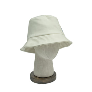 Merz B. Schwanen - Vintage Fleece Bucket Hat in Oat Off-White Cotton, M