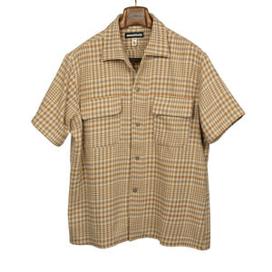 Short sleeve 50s Milano relaxed shirt in Nicole Plaid cotton