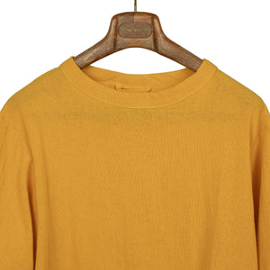 Short sleeve Summer Sweater in Sunflower tropical cotton