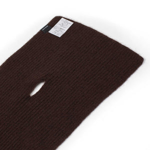 MOONCASTLE CASHMERE SCARF ブラウン Mooncastle FW25 Short scarf in brown cashmere – No Man Walks