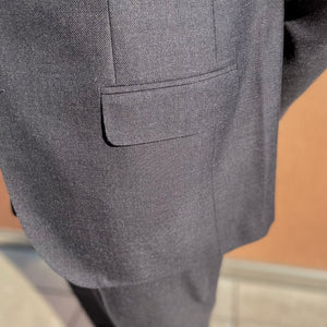 x Sartoria Carrara x Fox : jacket in Char-Navy sharkskin worsted wool (separates) [PRE-ORDER DEPOSIT]