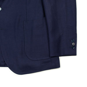 x Sartoria Carrara: ultra-light unlined sport coat in navy Minnis Mock Leno