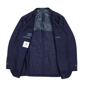 x Sartoria Carrara: ultra-light unlined sport coat in navy Minnis Mock Leno