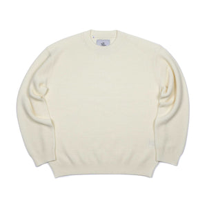 Okochi Meriyasu FW25 Crewneck sweater in raw white dry feel